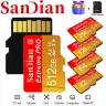 Карта памяти Micro SD TF 32-512 ГБ с адаптером