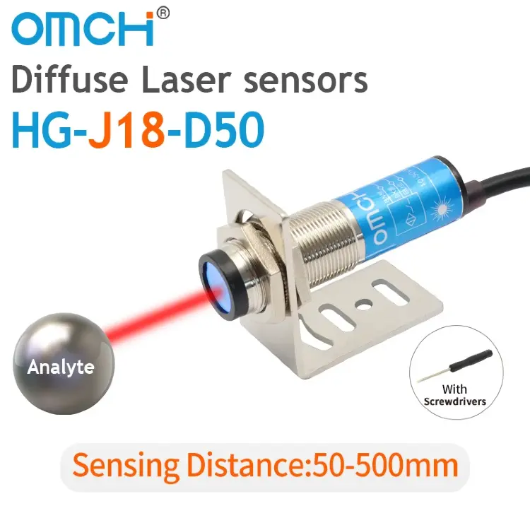 Лазерный фотоэлектрический датчик HG-J12-D15 HG-J18-D50 HG-J12-T20 HG-J18-T20