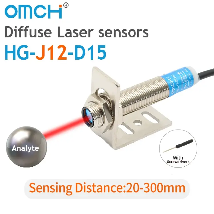 Лазерный фотоэлектрический датчик HG-J12-D15 HG-J18-D50 HG-J12-T20 HG-J18-T20