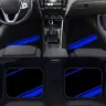 Автомобильные коврики универсальные с синей полосой, 4 шт.