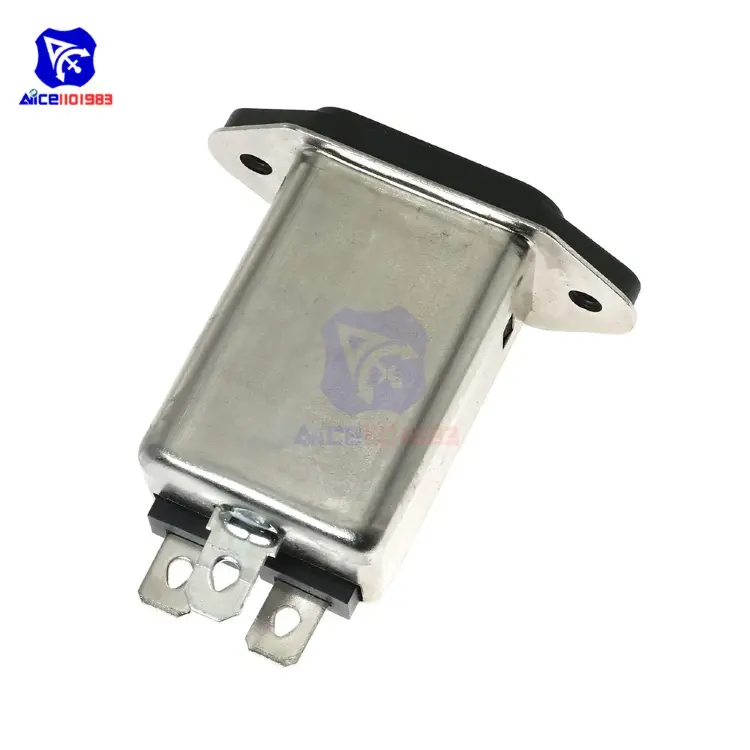 Разъем питания IEC 320 C14 с EMI-фильтром 250В 10А