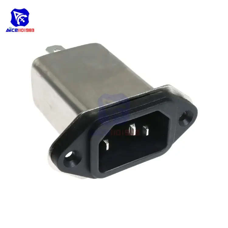 Разъем питания IEC 320 C14 с EMI-фильтром 250В 10А
