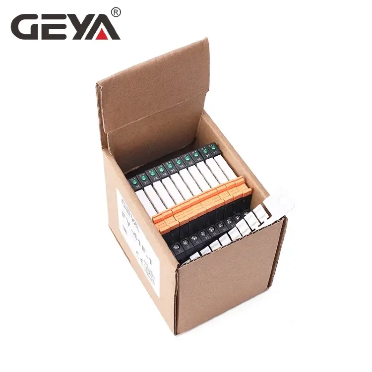 Релейный модуль GEYA HF-41F на DIN-рейку 12В 24В 48В 110В 230В 6,2мм (10 шт)