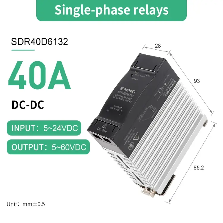 Твердотельное реле SSR ENMG SDR25A2032 25A DIN 5/12/24В DC