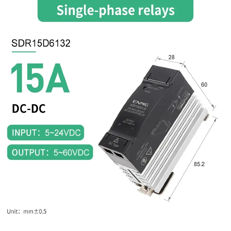 Твердотельное реле SSR ENMG SDR25A2032 25A DIN 5/12/24В DC