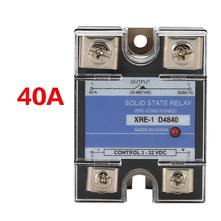 Реле твердотельное SSR DA AA 10-220A однофазное 3-32В DC 220В AC