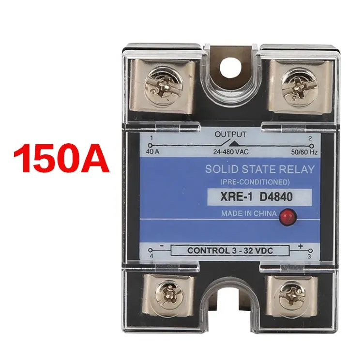 Реле твердотельное SSR DA AA 10-220A однофазное 3-32В DC 220В AC