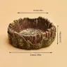Чаша для воды в форме пенька для рептилий, декор террариума