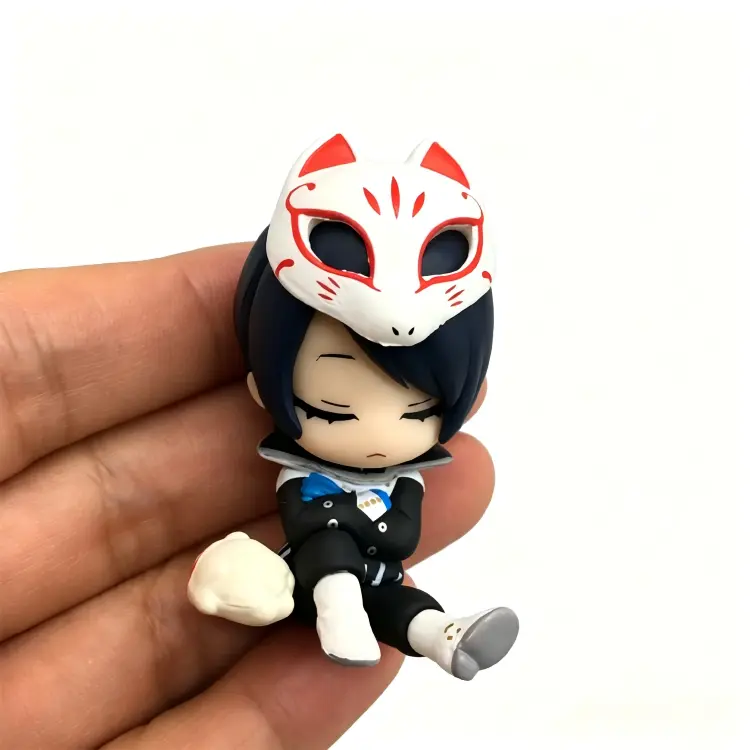 В наличии: Коллекционные фигурки Blind Box Toy P5 Royal Edition - Спящие персонажи, сидящие друг к другу: Джокер, Мона, Скелет, Пантера, Лиса