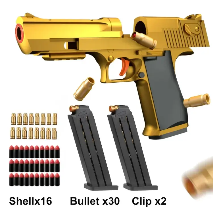 Игрушечный пистолет Desert Eagle с поролоновыми пулями