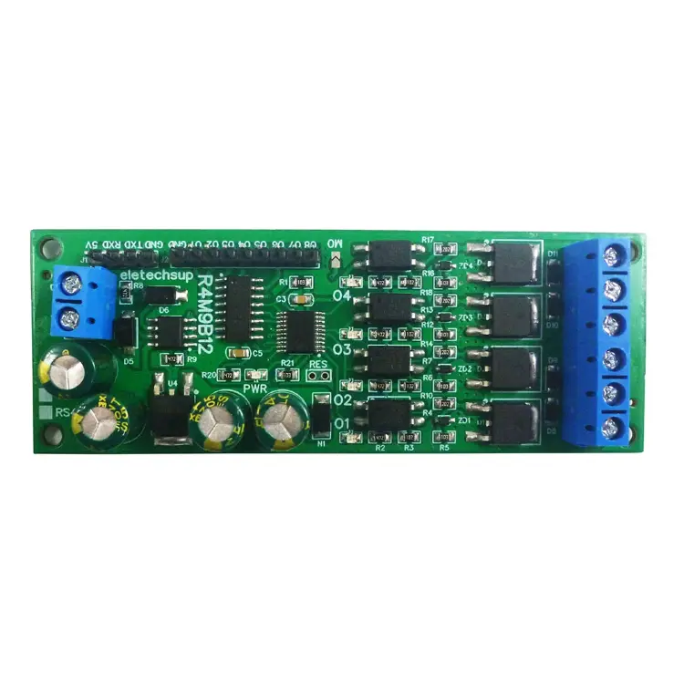 Релейный модуль DC 6-24V 4CH RS485 TTL232 Modbus RTU для PLC