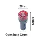 Сигнальный светодиод AD16-22SM 22мм с зуммером, DC12V/DC24V/AC220V, набор 10 шт